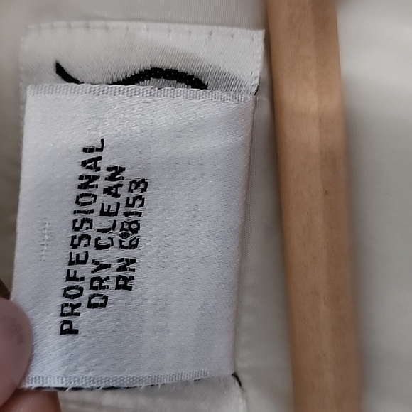 Vintage Bill Blass Womens Down Filled Full length Puffer Parka Coat White Sz 14 - Picture 14 of 15